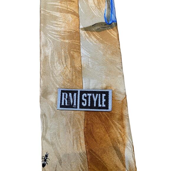 Ralph Marlin Time Warp 1991 Vintage Novelty Necktie Silk - Picture 3 of 6